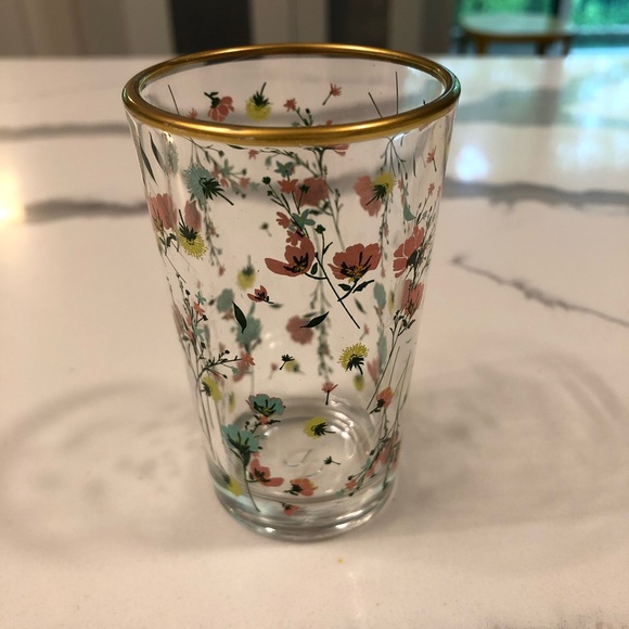 Rakle Glassware Shot/Juice Floral Pattern (6) - Picture 4 of 7